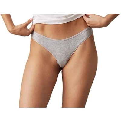 Abbildung von Calvin Klein Underwear Ideal Thong 3 PACK String, Damen, Größe: Small, Black/juneberry/grey heather
