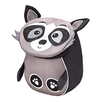 Abbildung von BELMIL® Kindergartenrucksack Mini Animals Raccoon 18,0 x 11,0 25,0 cm grau/schwarz 4,0 l