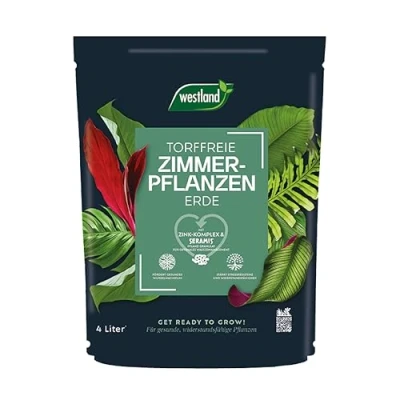 Abbildung von Westland Pflanzerde Zimmerpflanzenerde Erde mit Tongranulat, Torffrei