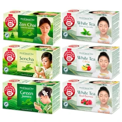 Abbildung von TEEKANNE Big Green &amp; White Tea Collection (6 x 20 Bags) Grüner und Weißer Tee (Dekond gift) 180g