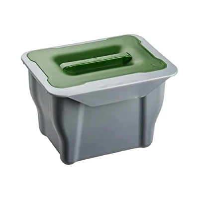 Abbildung von shelfmade Bio Mülleimer zum Einhängen Abfalleimer mit Deckel 5l Komposteimer Abfallsammler Abfallbehälter