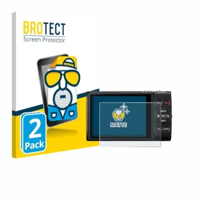 Abbildung von BROTECT Entspiegelungs Schutzfolie für Canon Digital Ixus 285 hs (2 Stück) Matte Displayschutz Folie, Anti Reflex, Fingerprint
