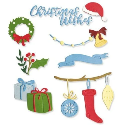 Abbildung von Sizzix Thinlits Die Set 20PK Christmas Decorations 664702 (07 21)