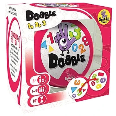 Abbildung von Zygomatic Asmodee Dobble 1, 2, 3 Kinderspiel Kartenspiel 1 5 Spieler Ab 3+ Jahren 10+ Minuten Deutsch