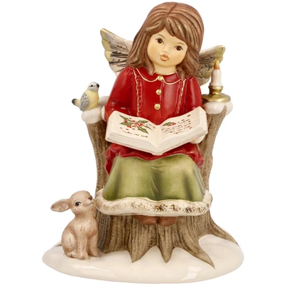 Abbildung von Goebel Engelfigur &quot;Winterwald, Weihnachtsdeko&quot;, Steingut, Engel Kleine Weihnachtsgeschichte