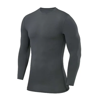 Abbildung von PowerLayer Herren Kompressions Shirt mit Rundhalsausschnitt Dunkelgrün, S