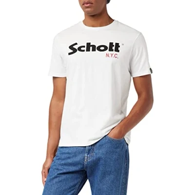 Abbildung von Schott 2 PACK Tshirt print, Herren, Größe: 3XL, Black/white