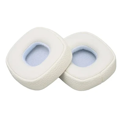 Abbildung von Ersatz Ohrpolster für Marshall Major III Wired, Memory Foam PU Leder Kopfhörer (Weiss)