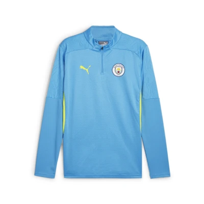 Abbildung von Puma Manchester CITY Training 1/4 ZIP Vereinsmannschaften, Herren, Größe: Small, Myrtle/bold blue