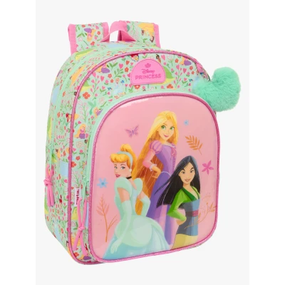 Abbildung von Disney Prinzessinnen Small Kinder Rucksack 10L Bloom, Türkis/Rosa