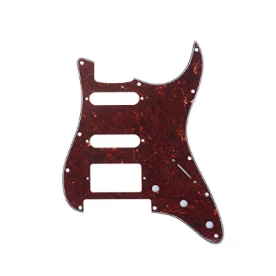 Abbildung von Musiclily Pro 11 Löcher HSS Strat Pickguard Gitarren Schlagbrett für Fender American/Mexican Standard Stratocaster Modern Style E Gitarre mit Floyd Rose Bridge Cut,4 lagig Vintage Tortoise