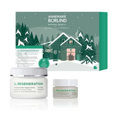 Abbildung von ANNEMARIE BÖRLIND LL REGENERATION TAGESPFLEGE SET X MAS Vitalisierende Tagescreme (50ml) + Geschenk Kennenlerngröße Nachtcreme (15ml) Fördert Zellregeneration &amp; Zellerneuerung