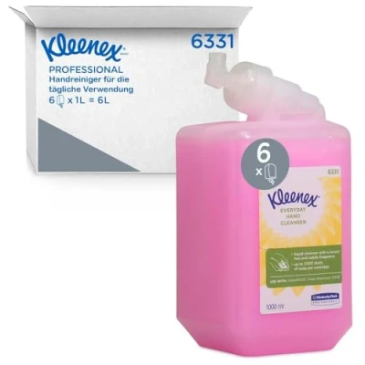 Abbildung von Kleenex Seifencreme Kimberly Clark, Kartusche, pink, parfümiert, 1 l, VE