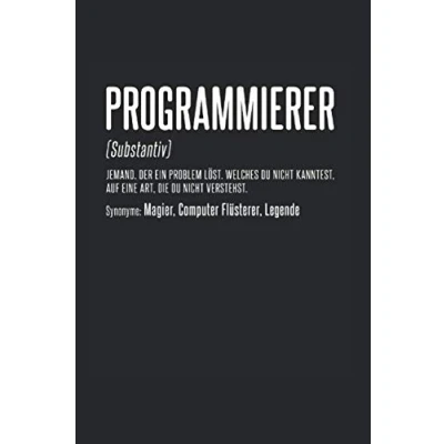 Abbildung von Programmierer (Substantiv): Din A5 Kariertes Heft (Kariert) Für Informatiker Coder Notizbuch Tagebuch Planer Informatik Computer Pc ... Programm Computerwissenschaft It Notebook