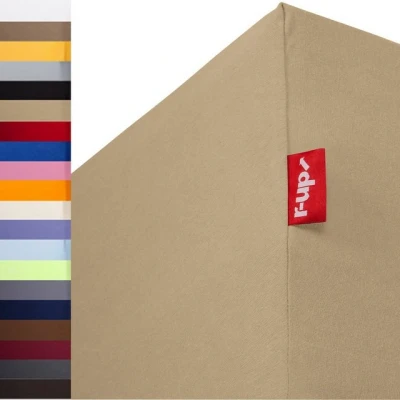 Abbildung von r up Spannbettlaken Passt 180x200 200x220 bis 35cm Höhe 130g/m², Baumwolle, Gummizug: fest eingenähtes dauerelastisches Rundumgummi, (1 Stück), 15cm Matratzenhöhe