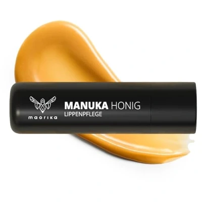 Abbildung von maorika Manuka Lippenpflege Natürliche Pflege mit hochwertigem Honig MGO 400+ Lippenbalsam für geschmeidige Lippen und bei Herpes