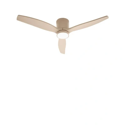 Abbildung von Lucande LED Außen Deckenventilator Sorin, beige, DC, leise