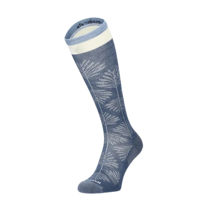 Abbildung von Sockwell Women&#039;s Full Floral Moderate Graduated Compression Sock, Denim S/M