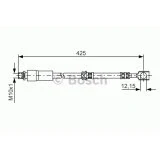 Abbildung von BOSCH 1 987 476 386 Bremsschläuche 415 M10x1 OPEL: Vectra C CC, Caravan, Limousine, SAAB: 9 3 Kombi, Cabrio
