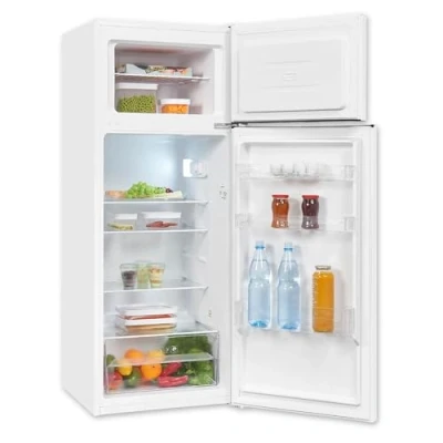 Abbildung von Exquisit Kühl Gefrierkombination, Kühlschrank mit Gefrierfach, 4 Sterne Gefrieren, 206 Liter, KGC5270 45 040D weiss