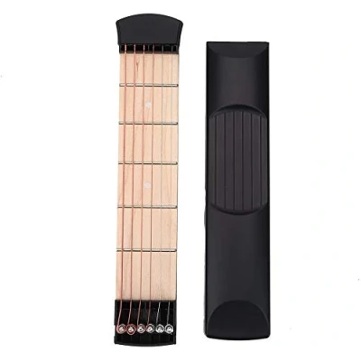 Abbildung von VGEBY Pocket Guitar, Tragbare Gitarre Übung Gerät Akkord Finger für Professional Anfänger