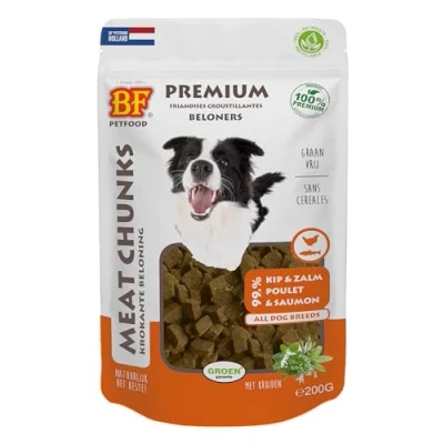 Abbildung von Bf Meat Chunks 200 g Hundesnacks Huhn&amp;Lachs...