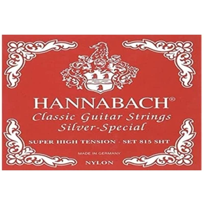 Abbildung von Hannabach Saiten für Klassikgitarre Seire 815 Super High Tension Silver Special (hochwertig, Allzweck Saite fast jedes Instrument, klassische Gitarre, Made in Germany)