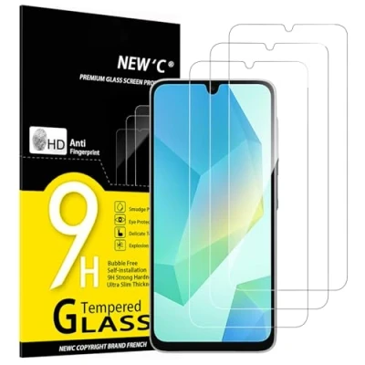 Abbildung von NEW&#039;C 3 Stück, Panzer Schutz Glas für Samsung Galaxy A16 5G, Frei von Kratzern, 9H Härte, HD Displayschutzfolie, 0.33mm Ultra klar, Ultrabeständig