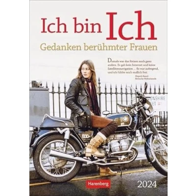 Abbildung von Ich bin Wochen Kulturkalender 2024. Große Frauen der Zeitgeschichte in einem Wochenkalender zum Aufhängen. Kalender mit Zitaten und Bildern berühmter Frauen: Gedanken