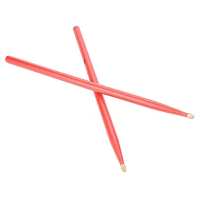 Abbildung von 1 Paar 5A Drumsticks, Ahorn Holz Drumsticks Instrumente Zubehör(Rot)