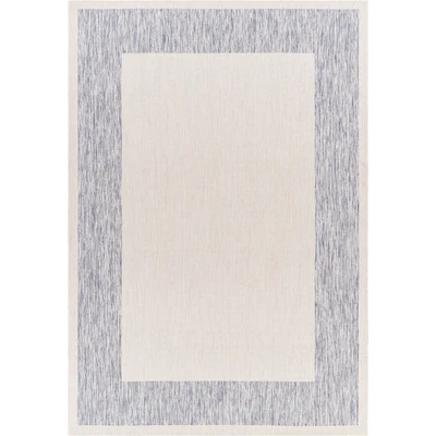 Abbildung von Surya Zante Teppich Schlafzimmer, Wohnzimmer, Esszimmer, Flur Moderne Boho Geometrisches Muster Weicher Skandinavisch Wohnzimmerteppich Marine Blau, Creme Carpet 200x275cm Groß