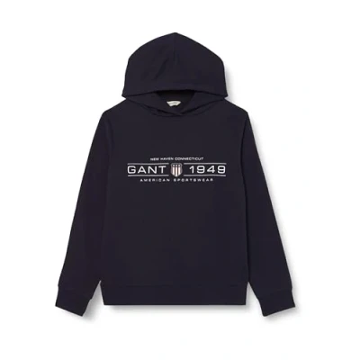 Abbildung von GANT Damen REG Shield Hoodie Kapuzenpullover, Evening Blue, XXL