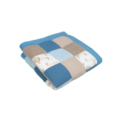 Abbildung von ULLENBOOM Krabbeldecke für Baby 140x140 cm, 100% OEKO TEX Materialien, Made in EU, Dick &amp; weich gepolstert, Ballontraum ideal als Babydecke, Krabbelmatte Spieldecke