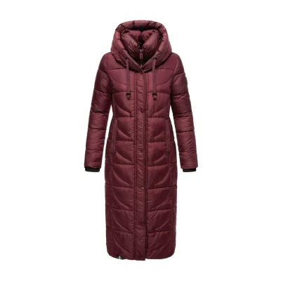 Abbildung von Navahoo Waffelchen Wintermantel, Damen, Größe: Small, Dark red melange