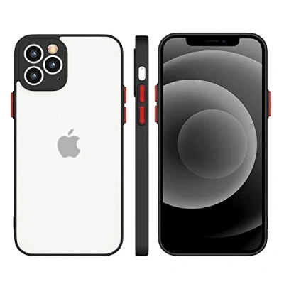 Abbildung von COFI 1453 Case Silikon Hülle Cover mit Kameraschutz Handyhülle Schutz Bumper kompatibel iPhone 13 Mini Schwarz