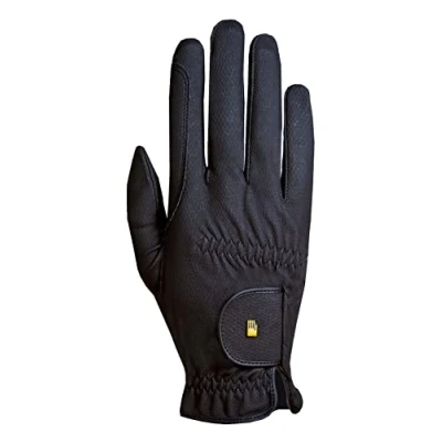 Abbildung von Roeckl Sports Reithandschuh ROECK Grip, Turnier Sommer Handschuh, Schwarz 8.5