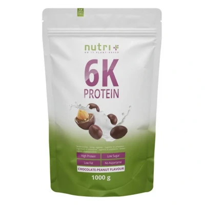 Abbildung von nutri+ 6K Veganes Protein Pulver Chocolate Peanut 1kg 1000 g