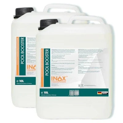 Abbildung von INOX® Effektiver Pool Booster 2x10L Algenvernichter Flüssiges Algizid für Desinfizierendes Reinigungsmittel gegen Algen Hochwirksames flüssig