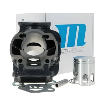 Abbildung von Zylinderkit Motoforce Ersatz 50cc für AC, 10mm Kolbenbolzen Aprilia, Amico (1991 1992), (ab 1993), GL, Sport, SR 50 (bis 1994), MBK, Booster, Slider, Yamaha, Bws, Stunt, Target, Zuma