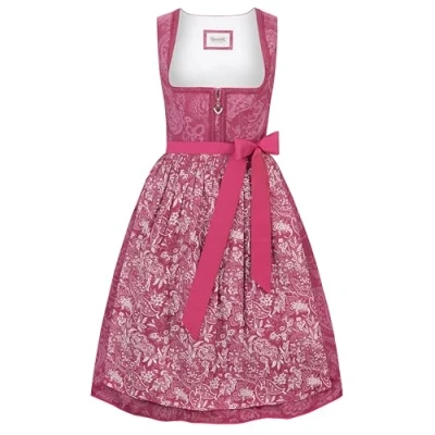Abbildung von Heimatgwand Damen Karoline Midi Dirndl, Beere, 44