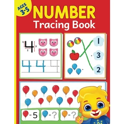Abbildung von Number Tracing Book For Kids Ages 3 5: Learn To Trace Numbers 1 20 Preschoolers And Kindergarten Fun Math Activity