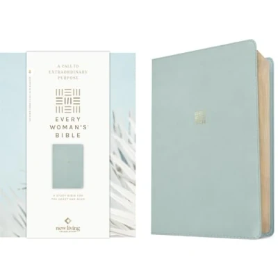 Abbildung von Holy Bible: New Living Translation, Sky Blue, Leatherlike, Every Woman&#039;s Bible, Filament enabled Edition