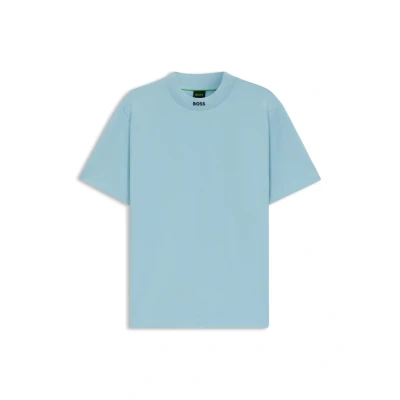 Abbildung von BOSS TEE Collar ZONE Tshirt basic, Herren, Größe: Large, Light/pastel blue