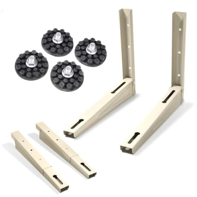 Abbildung von Maclean MC 624 Universal Wandhalterung für Klimaanlage Wärmepumpe Außengerät Wandkonsole 550mm Klimaanlagen Split Klimagerät Stahl verzinkt Tragkraft 200kg