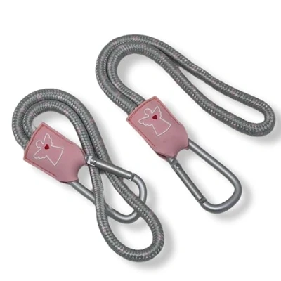 Abbildung von TANNDESIGN 2 x Universal Kinderwagen Haken zur Befestigung von Tasche, Rucksack, Handtasche &amp; Wickeltasche Kinderwagenhaken mit Karabiner 8mm Stärke Taschen Halter Halterung