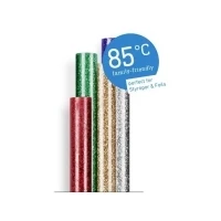 Abbildung von Steinel Niedrigtemperratur Klebesticks Glitzer, bunte 85 Heißklebesticks 7 mm, 16 Stk. Heißklebepatronen, für Klepistole GlueMatic 1007 LT