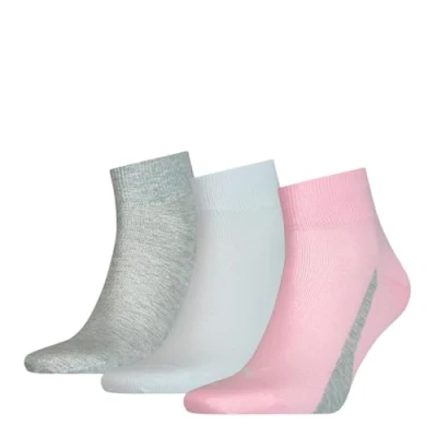 Abbildung von Puma Unisex Quarter Socken, Rosa, 35/38 (3er Pack)