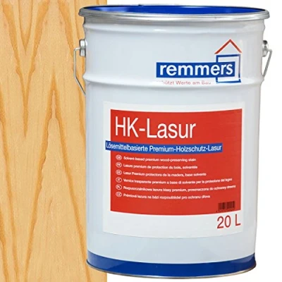 Abbildung von Remmers HK Lasur 3in1 farblos, 20 Liter, Holzlasur aussen, 3n1: Imprägnierung, Grundierung &amp; Lasur, Holzschutz vor Feuchtigkeit UV Strahlung