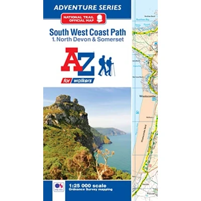 Abbildung von South West Coast Path National Trail Official Map North Devon and Somerset: with Ordnance Survey mapping (A Z Adventure Series)
