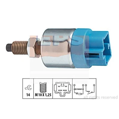 Abbildung von EPS 1.810.090 Bremslichtschalter mechanisch M10X1,25 Made in Italy OE Equivalent TOYOTA: Yaris I Schrägheck, Land Cruiser Prado 90, RAV4 II SUV